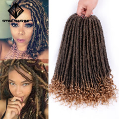 Soft Natural Soft Synthetic Hair Extension Goddess Faux Locs Crochet Braids