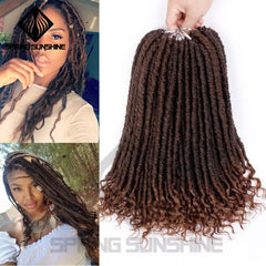 Soft Natural Soft Synthetic Hair Extension Goddess Faux Locs Crochet Braids