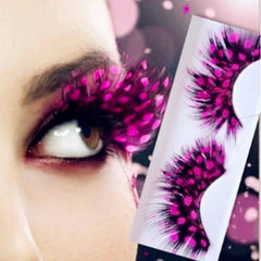 Polka Dot Feather Eyelashes 3D