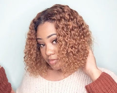 Short Curly Wet& Wavy Lace Front