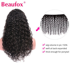 Water Wave 13x4 Brazilian  Lace Front Human Hair With PrePlucked baby hair