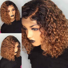 Short Curly Wet& Wavy Lace Front