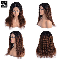 Deep Wavy Human Brazilian Hair 13x4 Frontal Lace