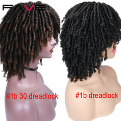Dreadlock Curly Twist Wig Short