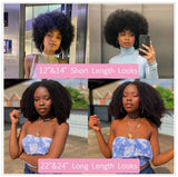 Afro Human  Kinky Curly Hair Clip-Ins