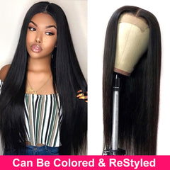 Straight Lace Closure Remy Human Hair Wig