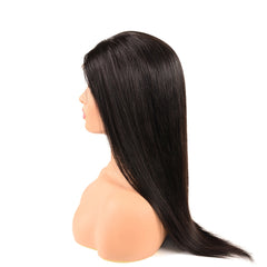 Straight Lace Closure Remy Human Hair Wig