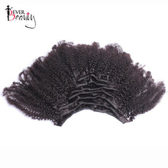 Afro Human  Kinky Curly Hair Clip-Ins
