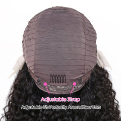 Kinky Curly Human Remy Hair 4x4 Lace Closure Wig