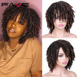 Dreadlock Curly Twist Wig Short