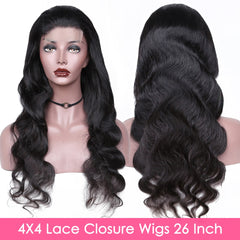 Brazilian Body Wave Remy Human Hair Glueless Lace Front Wig