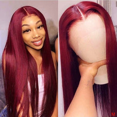 Peruvian Straight Hair 13X1 Lace Front Wig Human Hair Pre-Plucked 180%