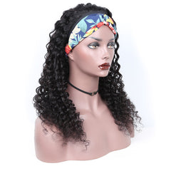 Water Wave Human Remy Hair Headband Wig