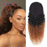 Curly Brazilian Human Hair Ponytail