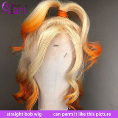 Bob Multi-Color Lace Front Virgin Human Hair Wig