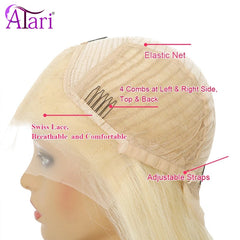 Body Wave Lace Front Wig Transparent Peruvian  100% Virgin Human Hair