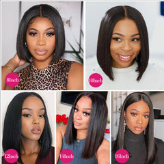 Highlight Straight Bob Human Hair Wig 13x4 Lace Front