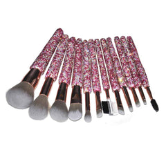 Crystal Bling Dazzling Rhinestone Cosmetic Brush Set