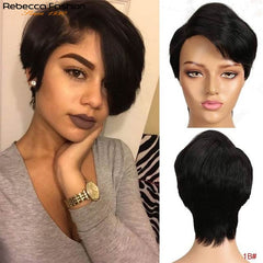 Short Pixie Cut Brazilian Remy Wig