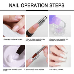 Nail Acrylic Powder and Liquid Monomer Manicure Set Kit