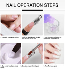 Nail Acrylic Powder and Liquid Monomer Manicure Set Kit