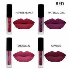 Huda Mini Matte Lipstick 4 Pack Sets Waterproof Non-fading