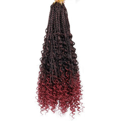 Goddess Box Braids Crochet Hair With Curly End