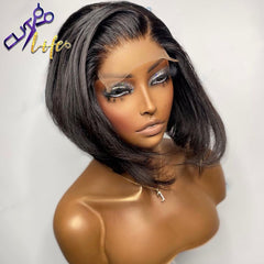Honey Blonde #30 Asymmetric Cut Ombre Remy Brazilian Pre-plucked Lace Front Wig