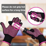 Heat Resistant Gloves with Silicone Bumps