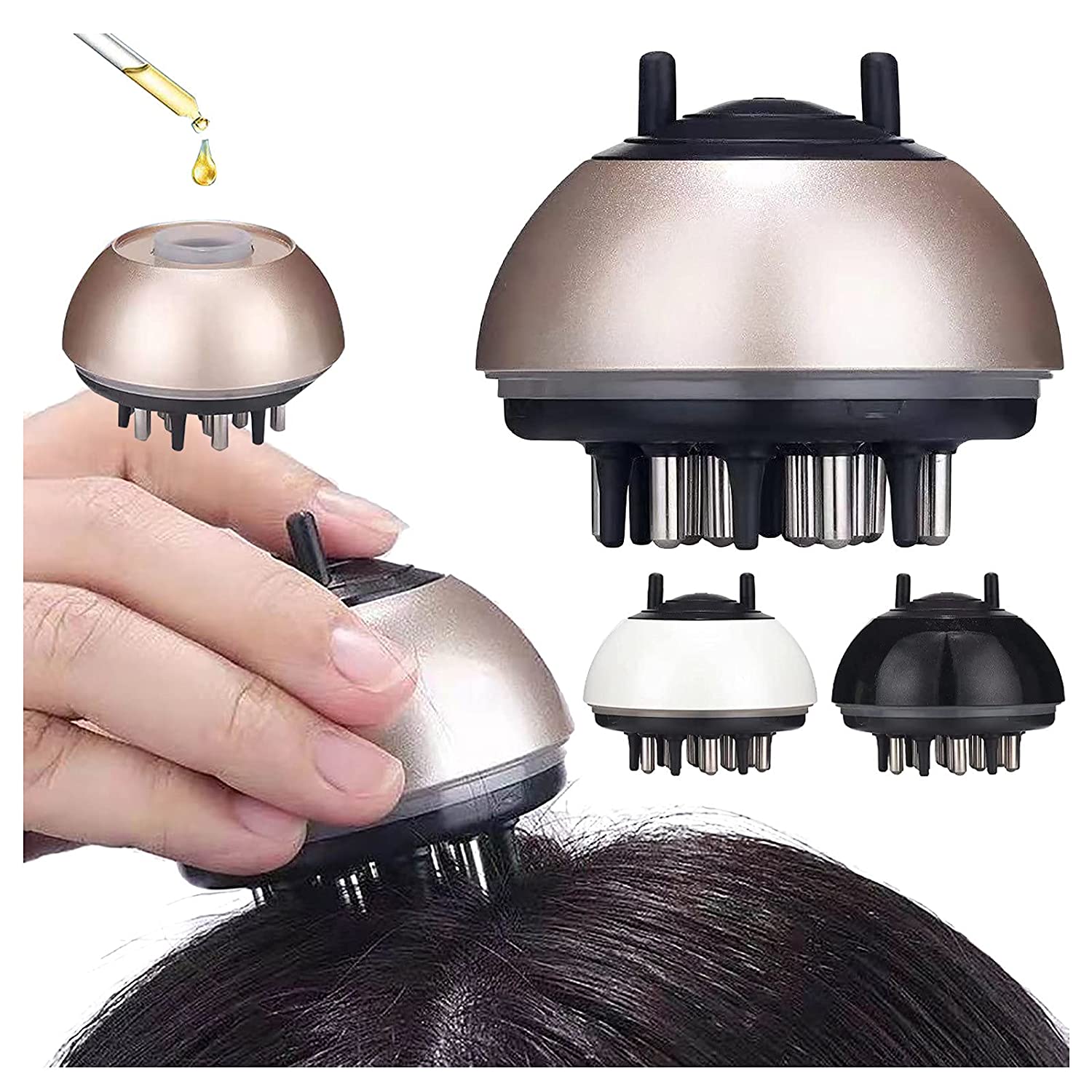 Scalp Treatment Applicator Brush Thinning Hair and Hair loss Apply to Various Brands Hair Growth Serum Oil