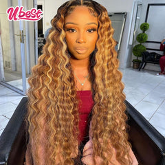 27 Highlights Loose Deep Wave Lace Front  Transparent HD Human Hair Wig