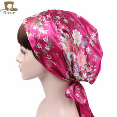 Satin Sleeping Head Scarf  Bonnet