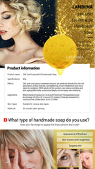 24K Gold Handmade Anti-Aging Seaweed Deep Cleansing Soap