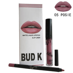 BUD K Lip Gloss +Lip Pencil 2PCS/SET