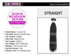 Straight Hair Bundles 100% Human Hair