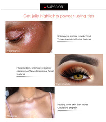 Highlighter Jelly Gel Mermaid Eyeshadow Glow Body Glitter