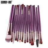 Pro Soft Makeup Brushes 15pc