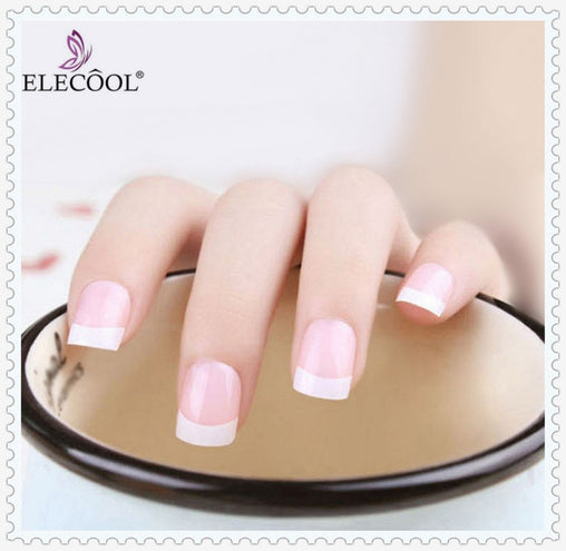Short Natural French Manicure