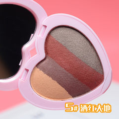 Four-color Heart-shaped Matte Eye Shadow