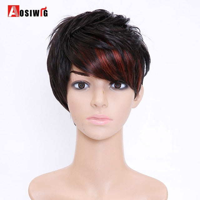 2 Tone Short Pixie Cuts Full Synthetic Wig Brooklyn Born Cosmetics