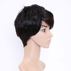 2 Tone Short Pixie Cuts Full Synthetic Wig