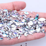 600pc Crystal AB 3D Nail Art Rhinestones Gems Flatback Stones