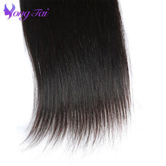 Straight Hair Bundles With Closure 3 Bundles with 1 Closure Malaysian Human Hair With Lace Frontal