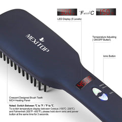 Ionic Hair Straightener Brush Comb