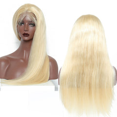 Lace Front Human Hair 613 Honey Blonde Wig