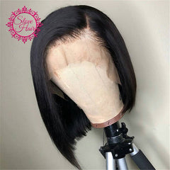 Brazilian Remy Human Hair Short Straight Bob 1B