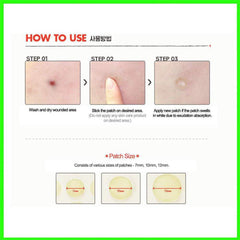 Hydrocolloid Acne Healing Pimple Patch 24pcs