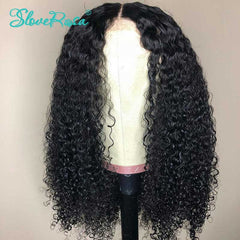 Curly Lace Front Malaysia Remy Human Hair Wig