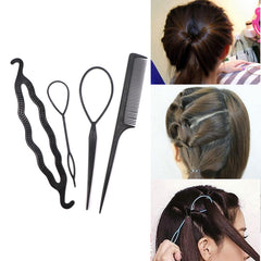 Women Hair Braid Clip Magic Styling Stick Bun Maker Tool Fashion Accessories