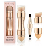 4 in 1 Multi-Function Gold Makeup Brushe Set